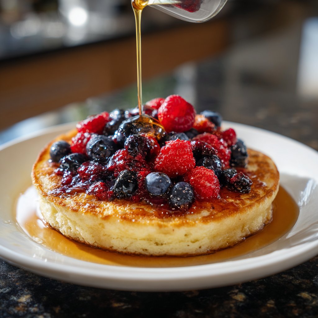 Pfannkuchen mit Beerenmix