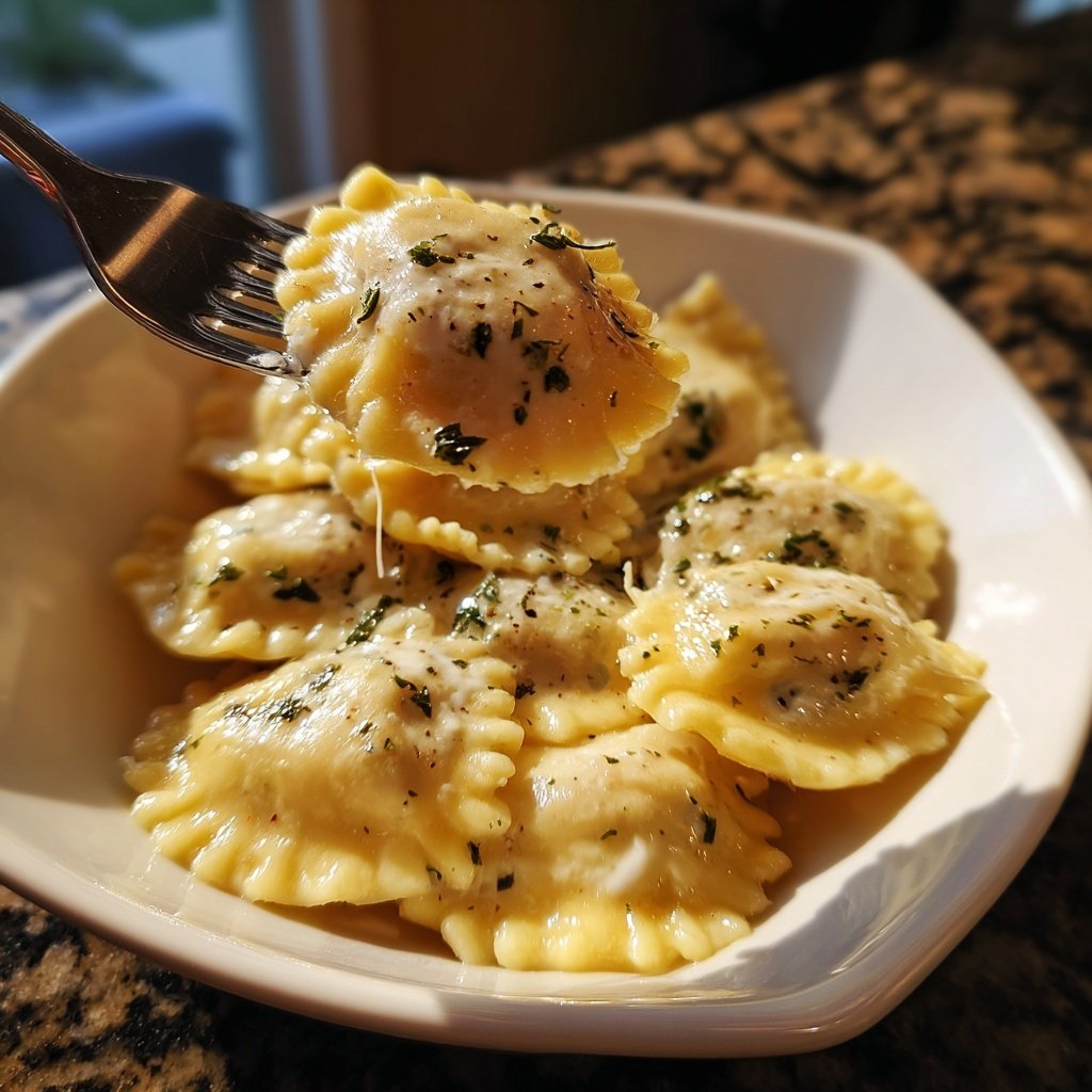 Herzförmige Ravioli mit Ricottafüllung