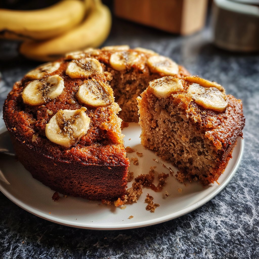 Bananenkuchen mit Hafermehl