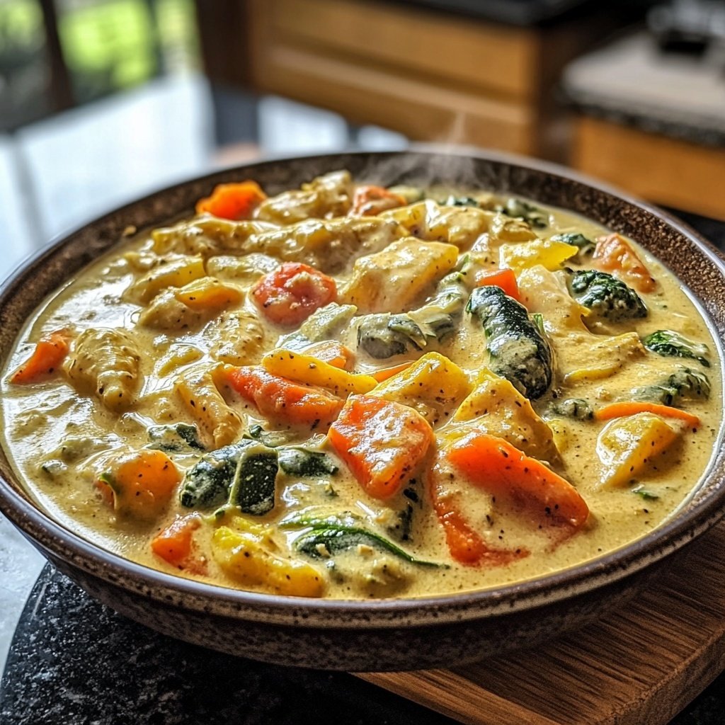 Gemüsepfanne mit Kokosmilch