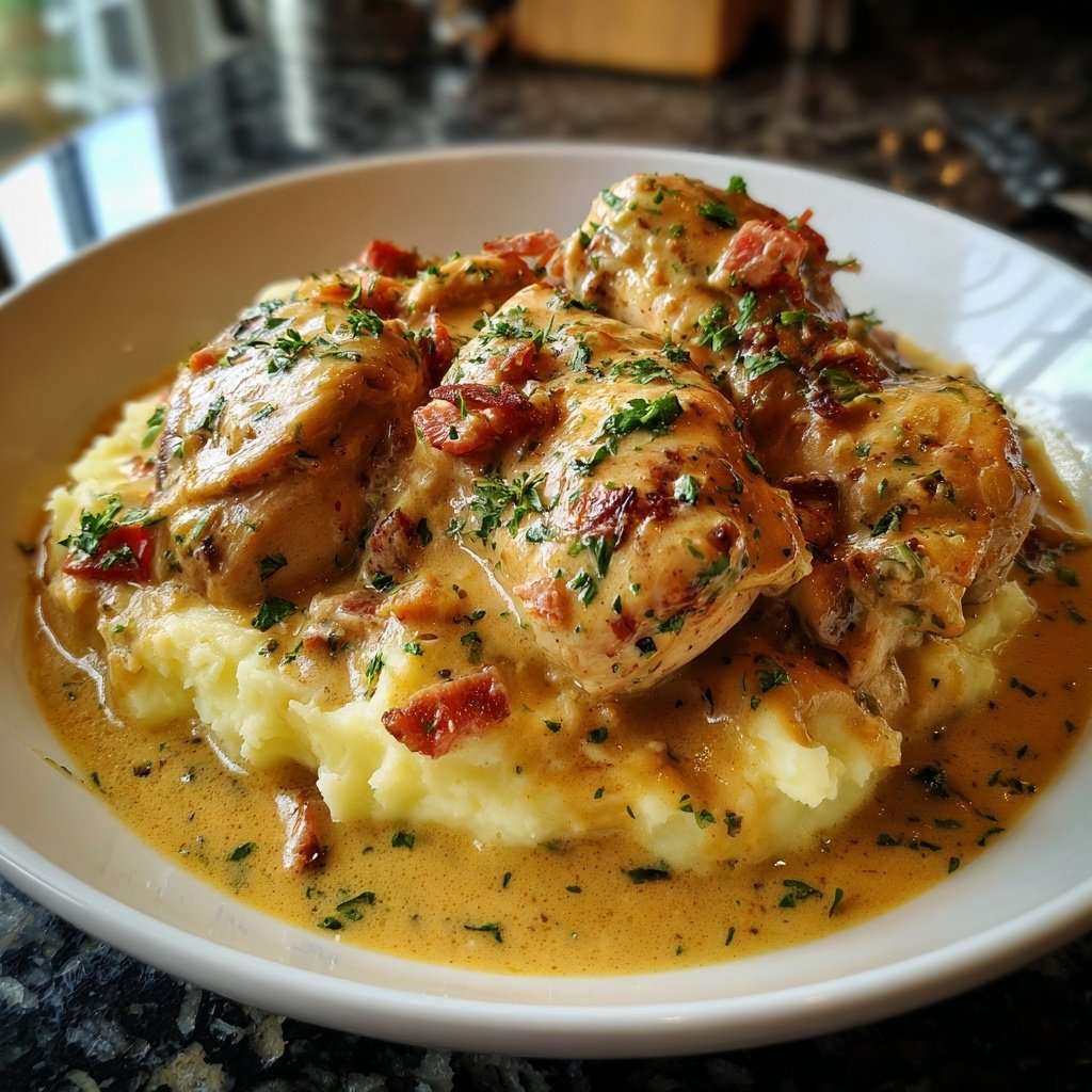 Hausmannskost Cremiges Hähnchen mit Kartoffelpüree