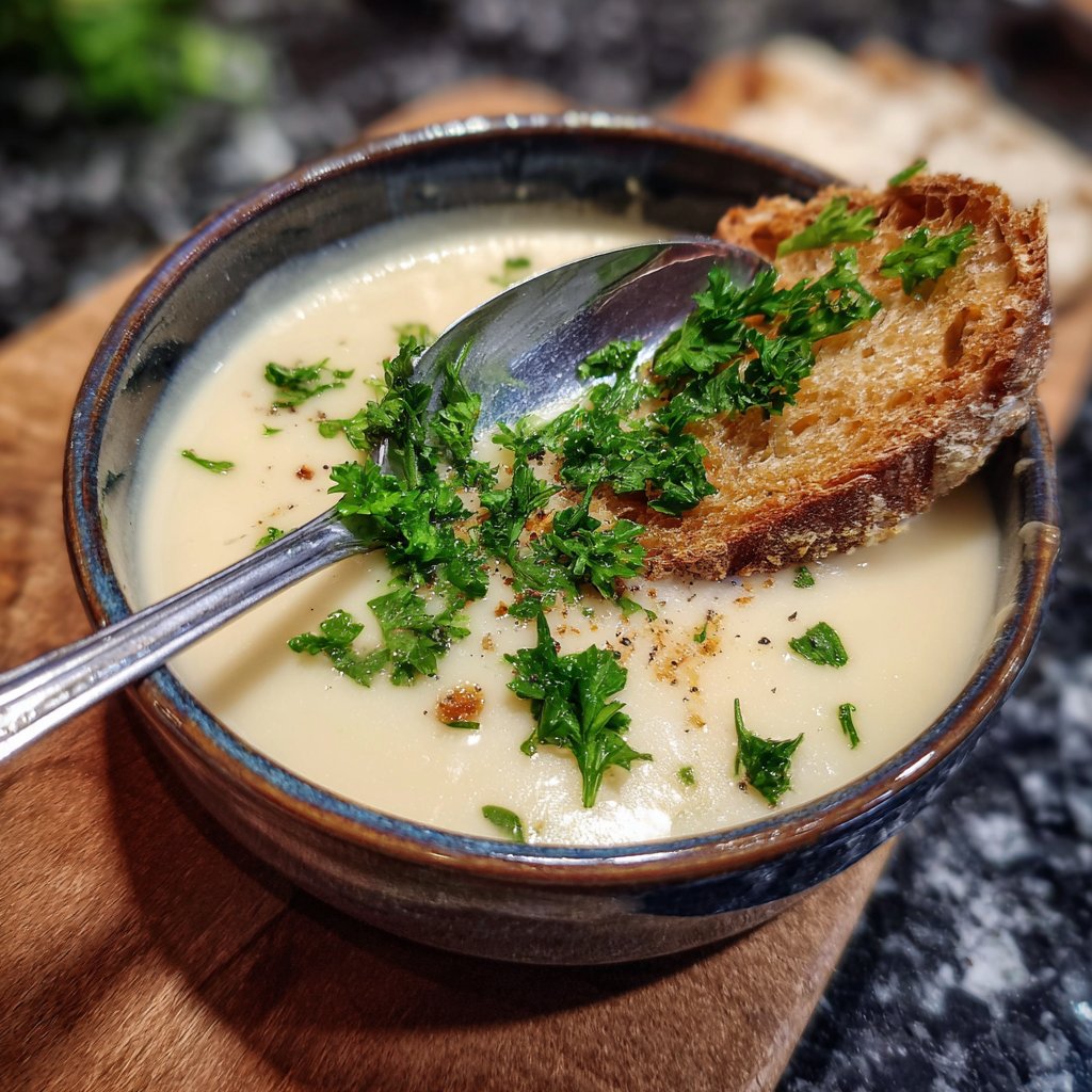 Blumenkohlsuppe mit Sellerie und Apfel