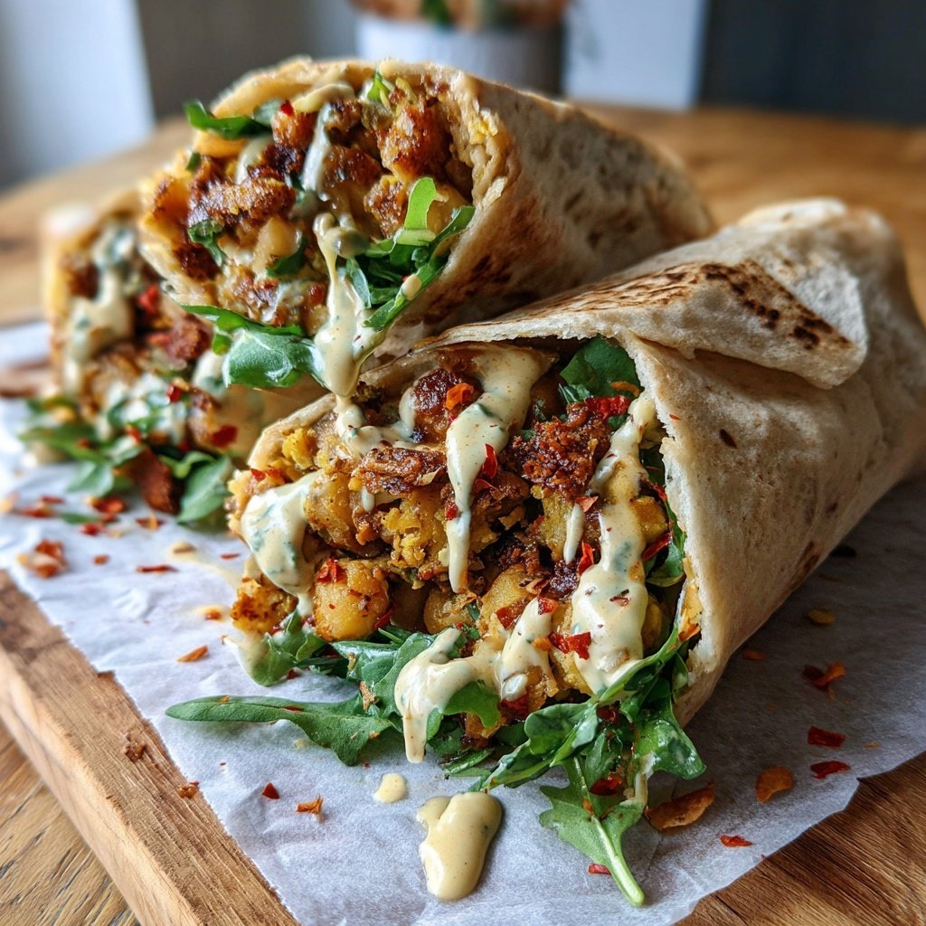Wraps mit Kichererbsen