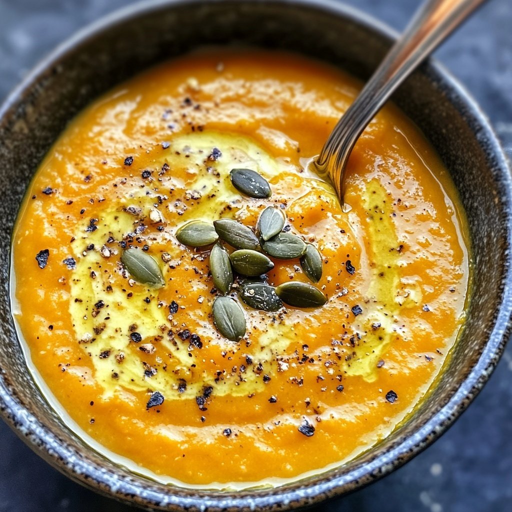 Kürbissuppe cremig ohne Sahne