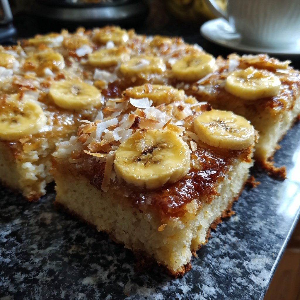 Bananenkuchen mit Kokos