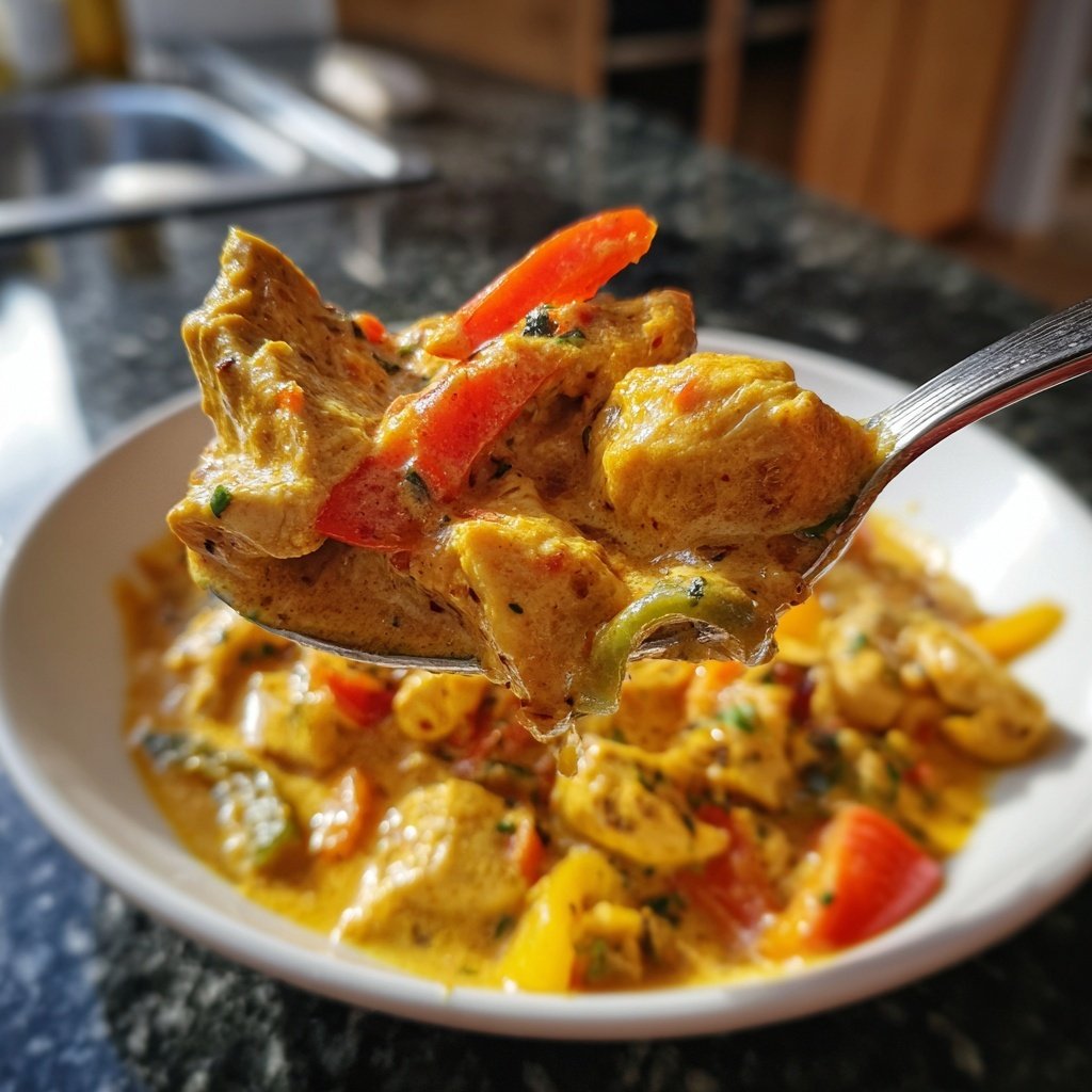 Kalorienarmes Hähnchen Curry