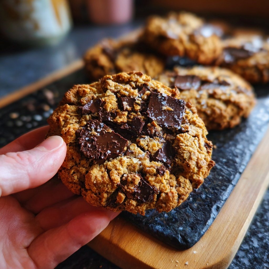 Cookies mit Haferflocken und Schokolade
