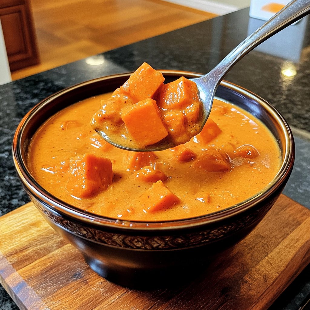 Kürbissuppe mit Süßkartoffel