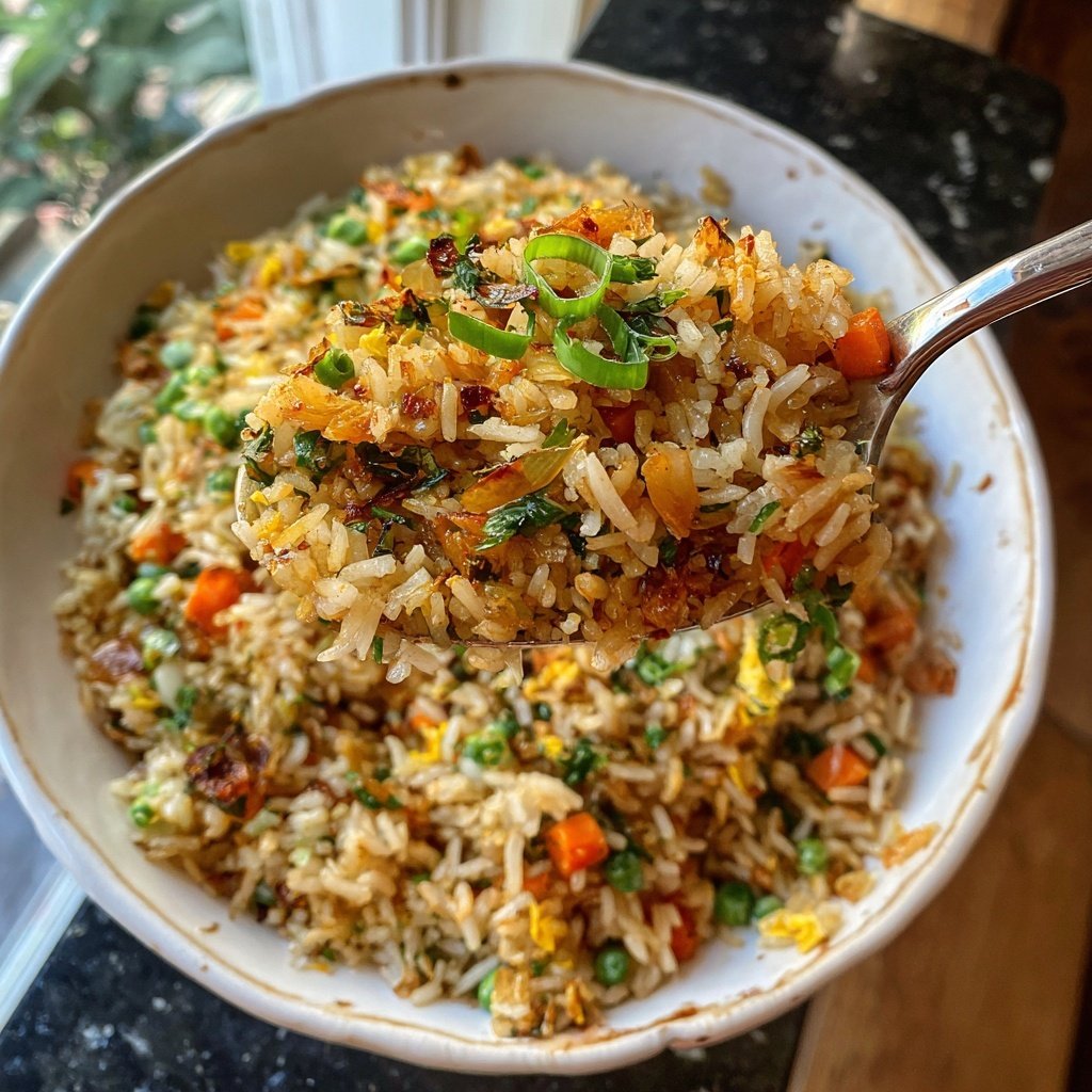 Gebratener Reis mit Knoblauch