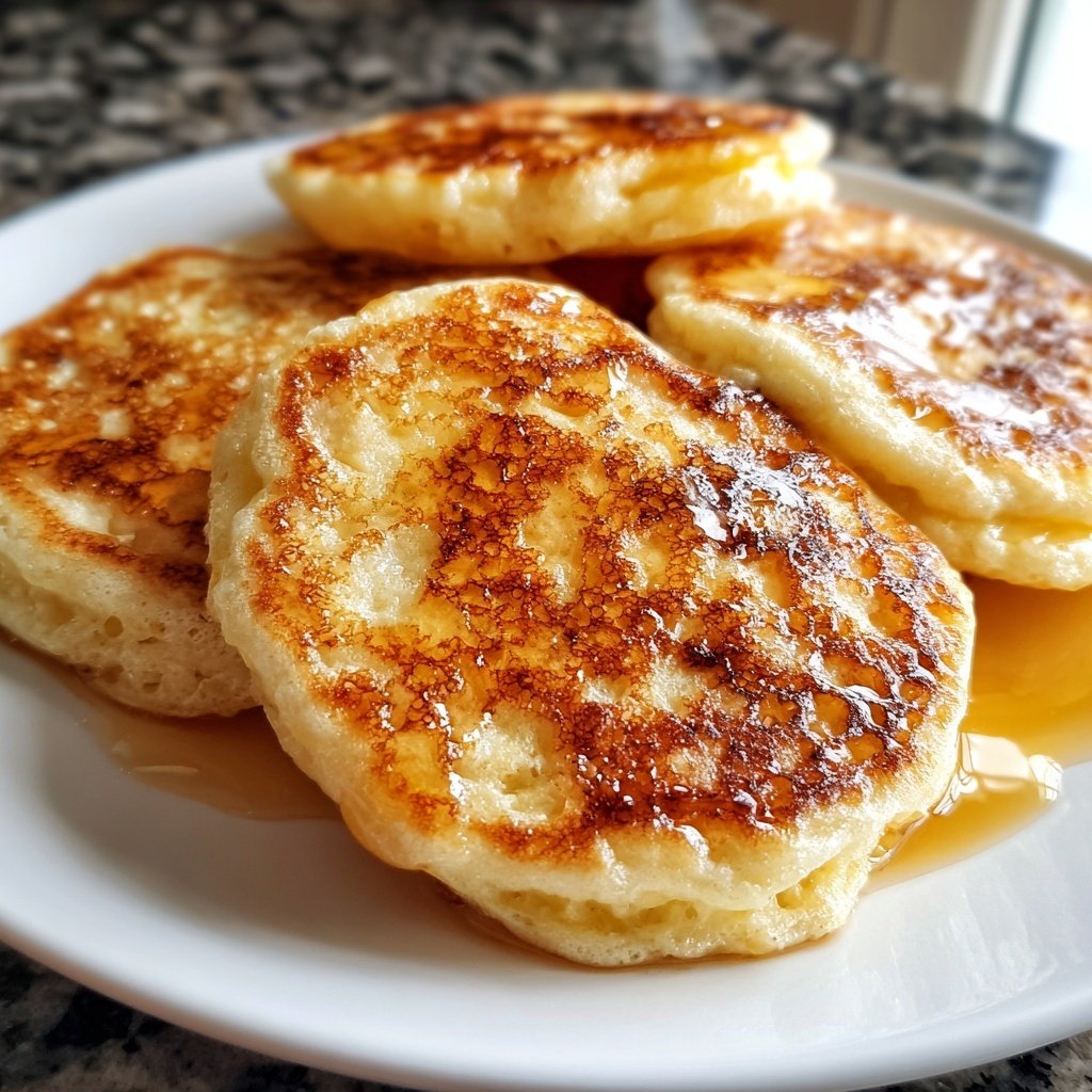 Pfannkuchen mit Ahornsirup